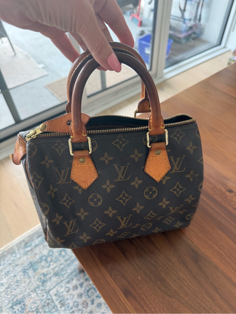 Vintage Louis Vuitton Monogram Canvas Speedy Satchel - made in 2003